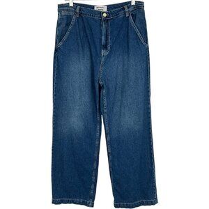 Reformation Jeans Nava High Rise Wide Leg Denim Seaside Blue Size 10